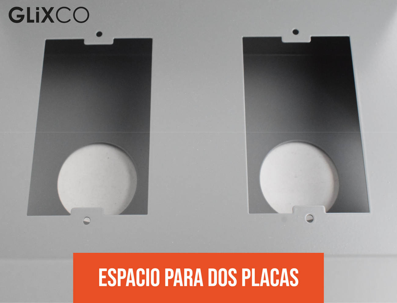 Caja de Conexion Metalico sin Tapa para 2 o 3  Modulos