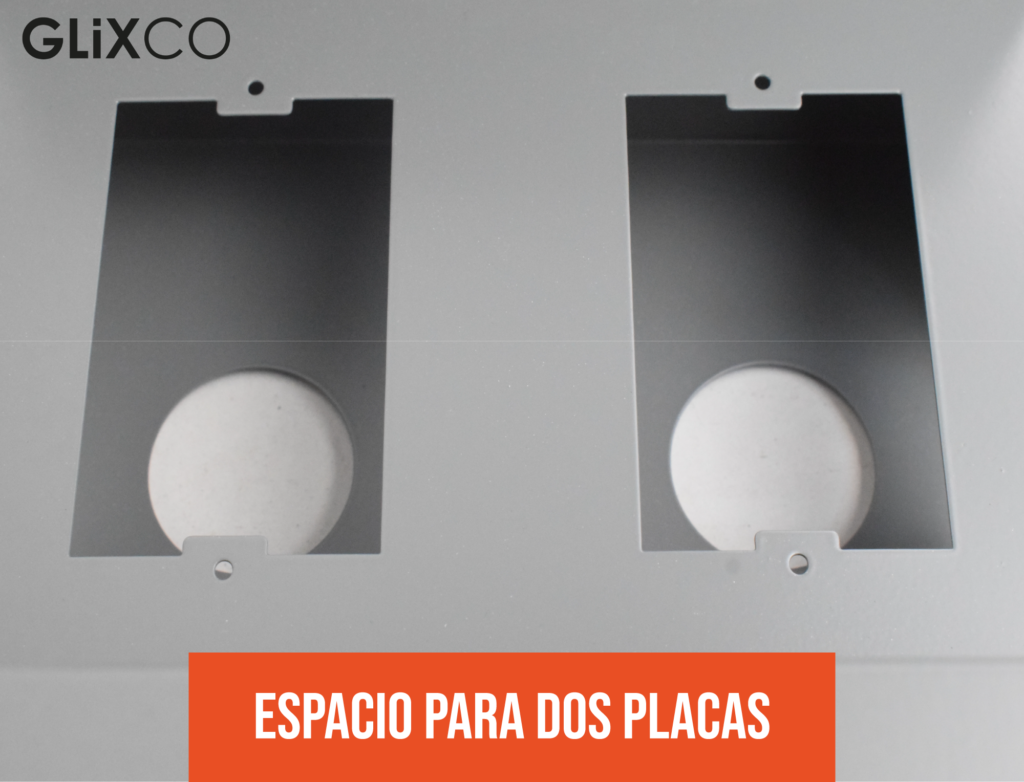 Caja de Conexion Metalico sin Tapa para 2 o 3  Modulos