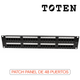 PATCH PANEL DE 48 PUERTOS RJ-45 CAT 6