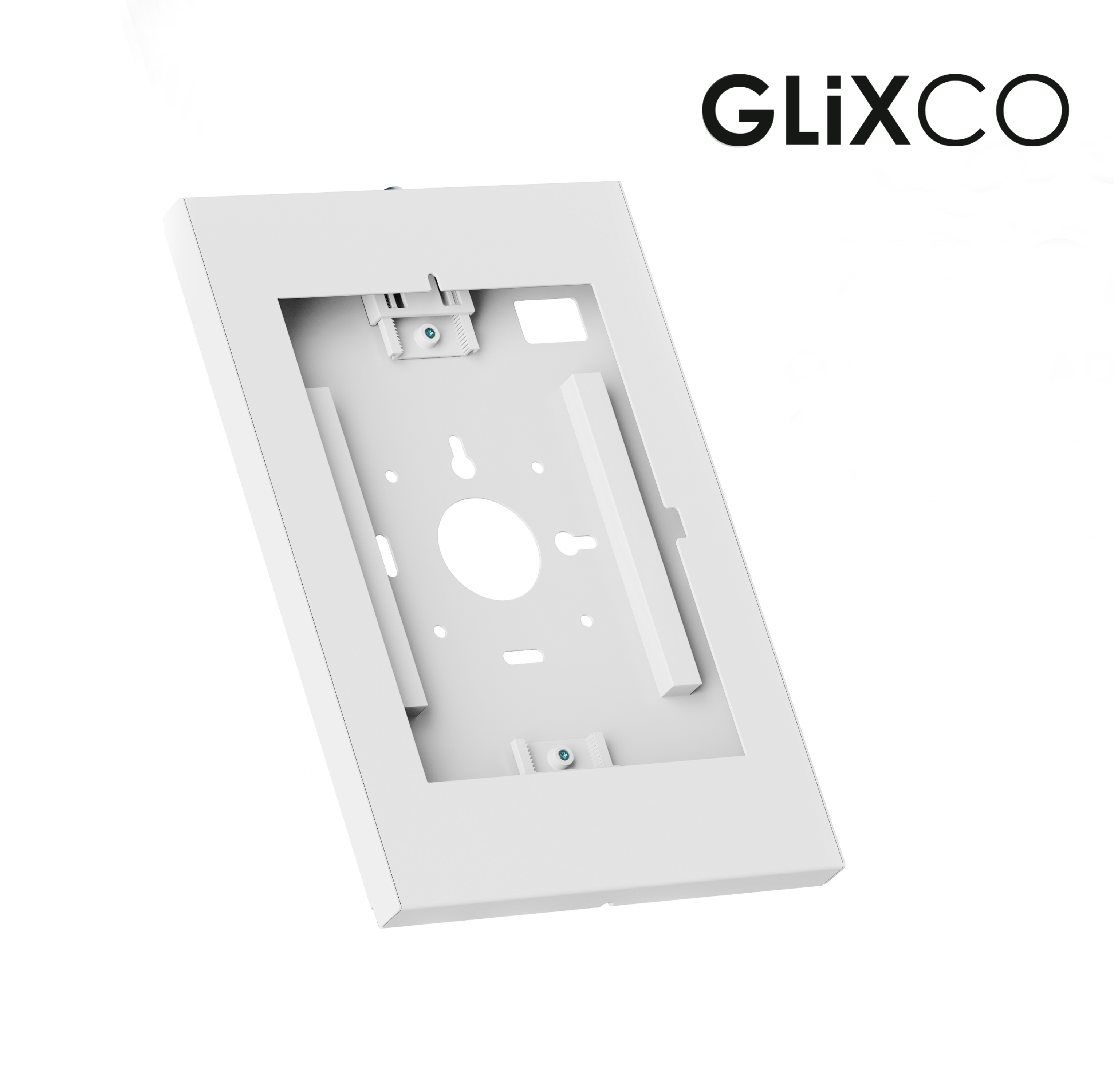 Soporte seguridad Enclosure con Llave para Tablet iPad 9.7 a 11 Pulg