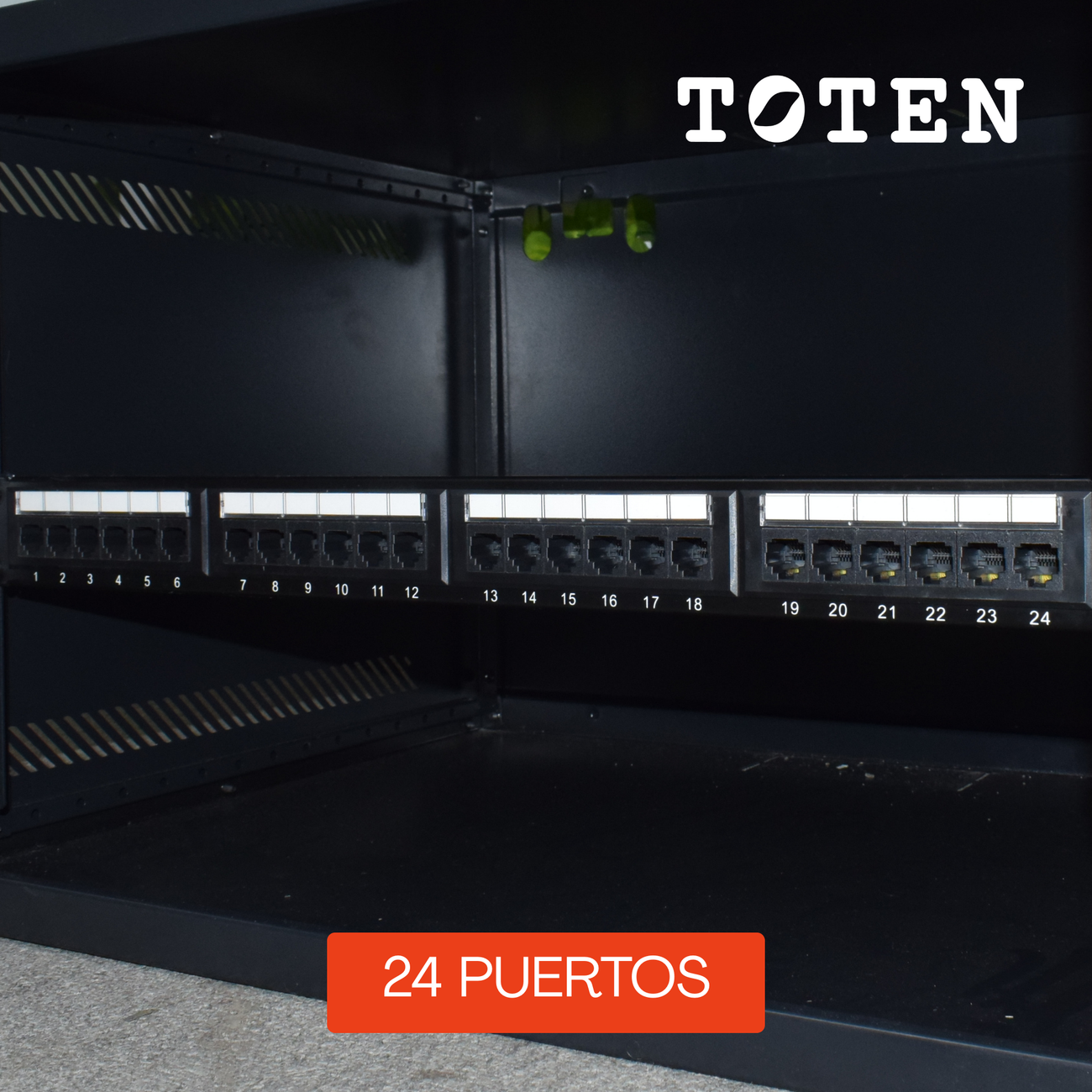 PATCH PANEL DE 24 PUERTOS RJ-45 CAT 6