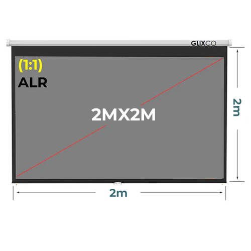 Ecran Gris Manual 2Mx2M Pulg (1:1) 2.0x2.0 m / ALR