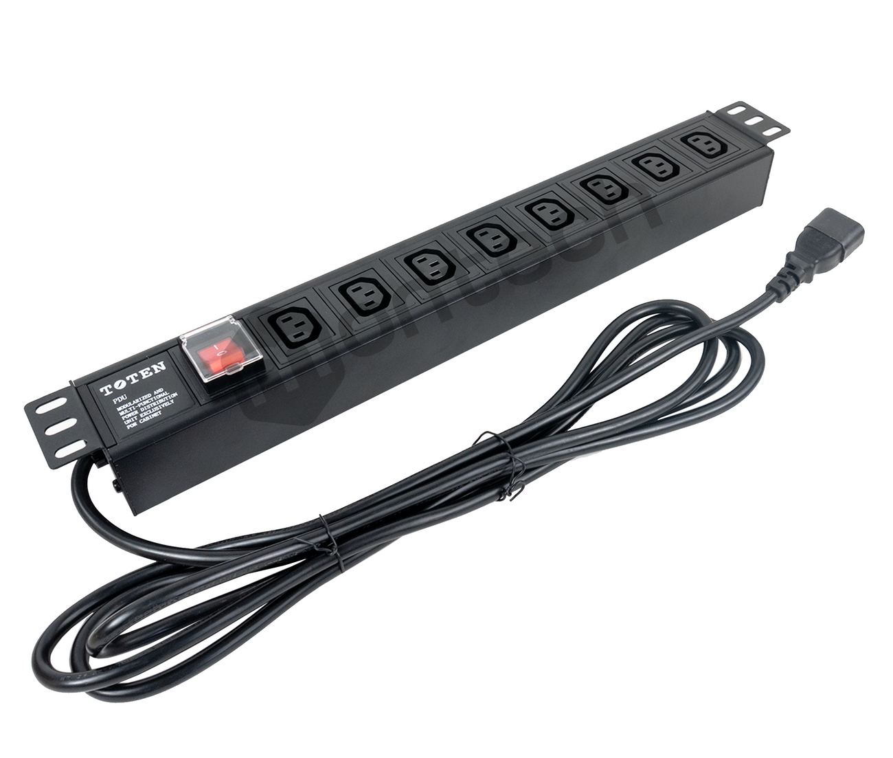 PDU Power Rack tomacorriente 8 tomas / UL PLUG 220-250V , C13 / Cable 16AWG x 2.80 Mts
