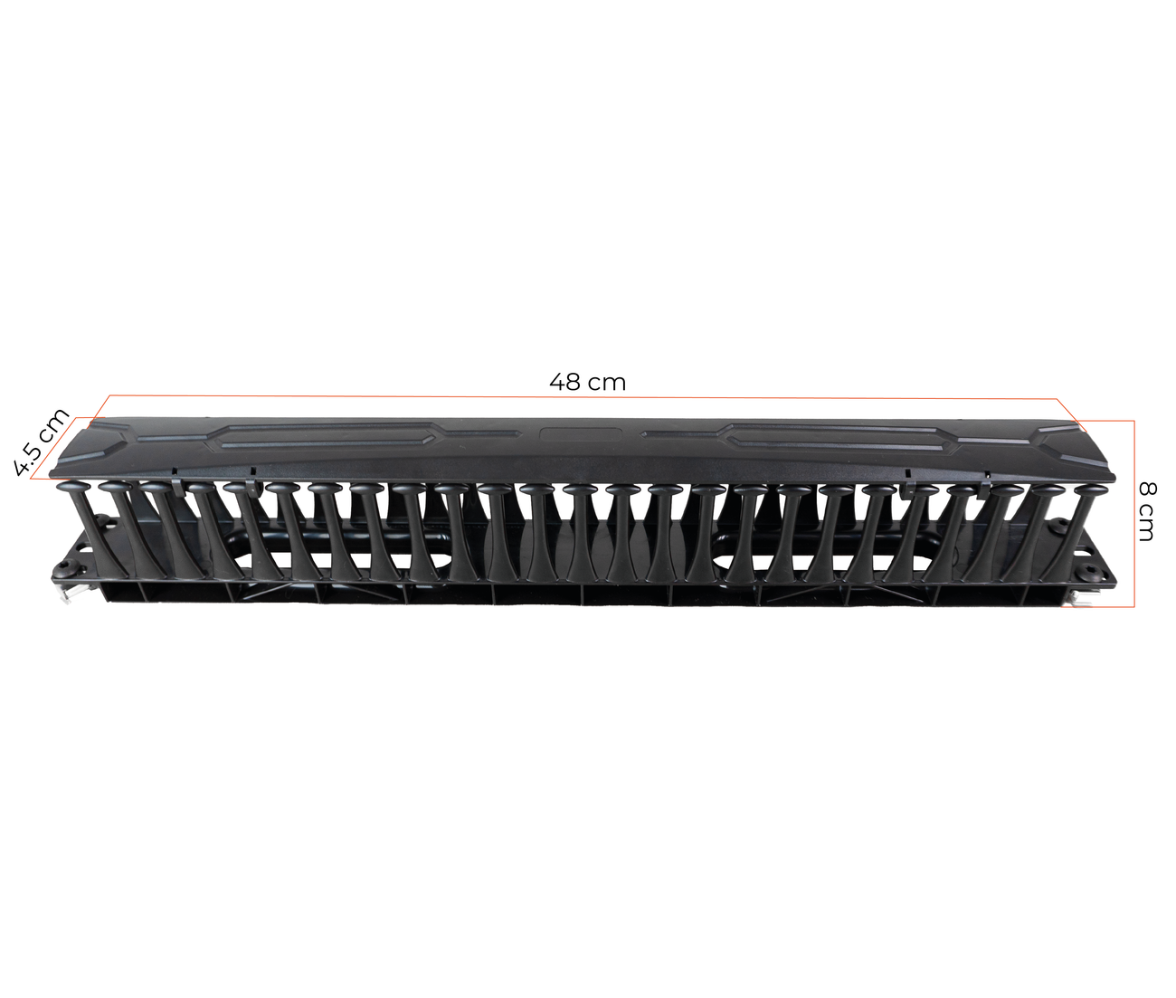 Ordenador de Cables de Plástico con Tapa 1U para Servidores