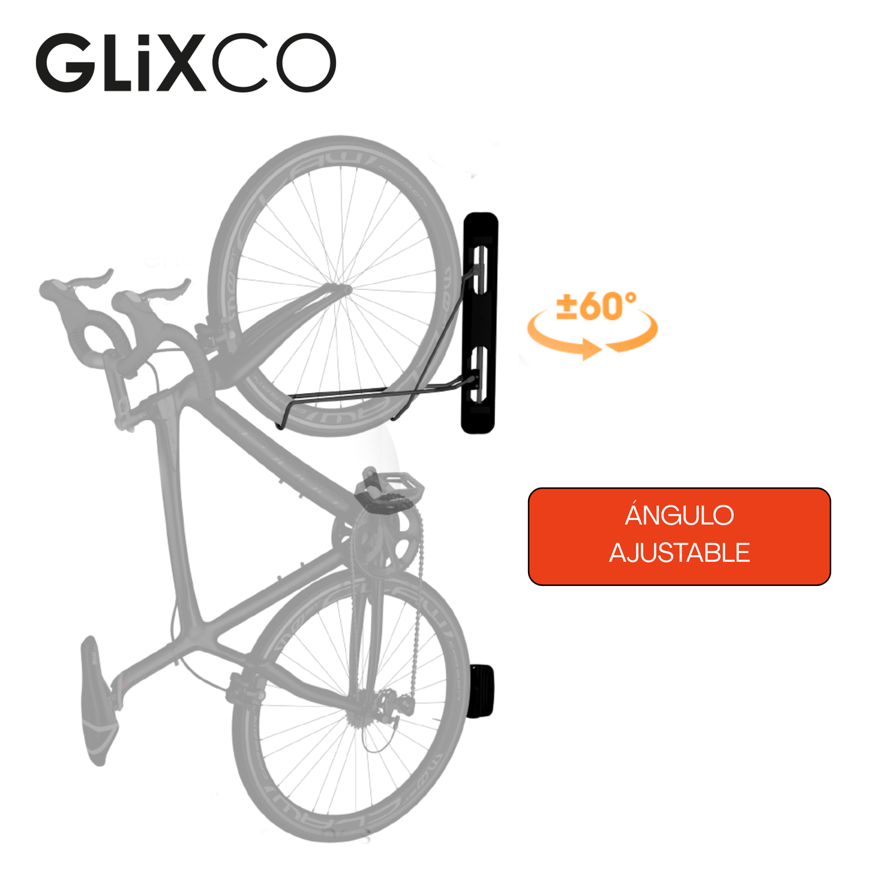 Rack Giratorio Para Bicicleta - No requiere cargar la bicicleta