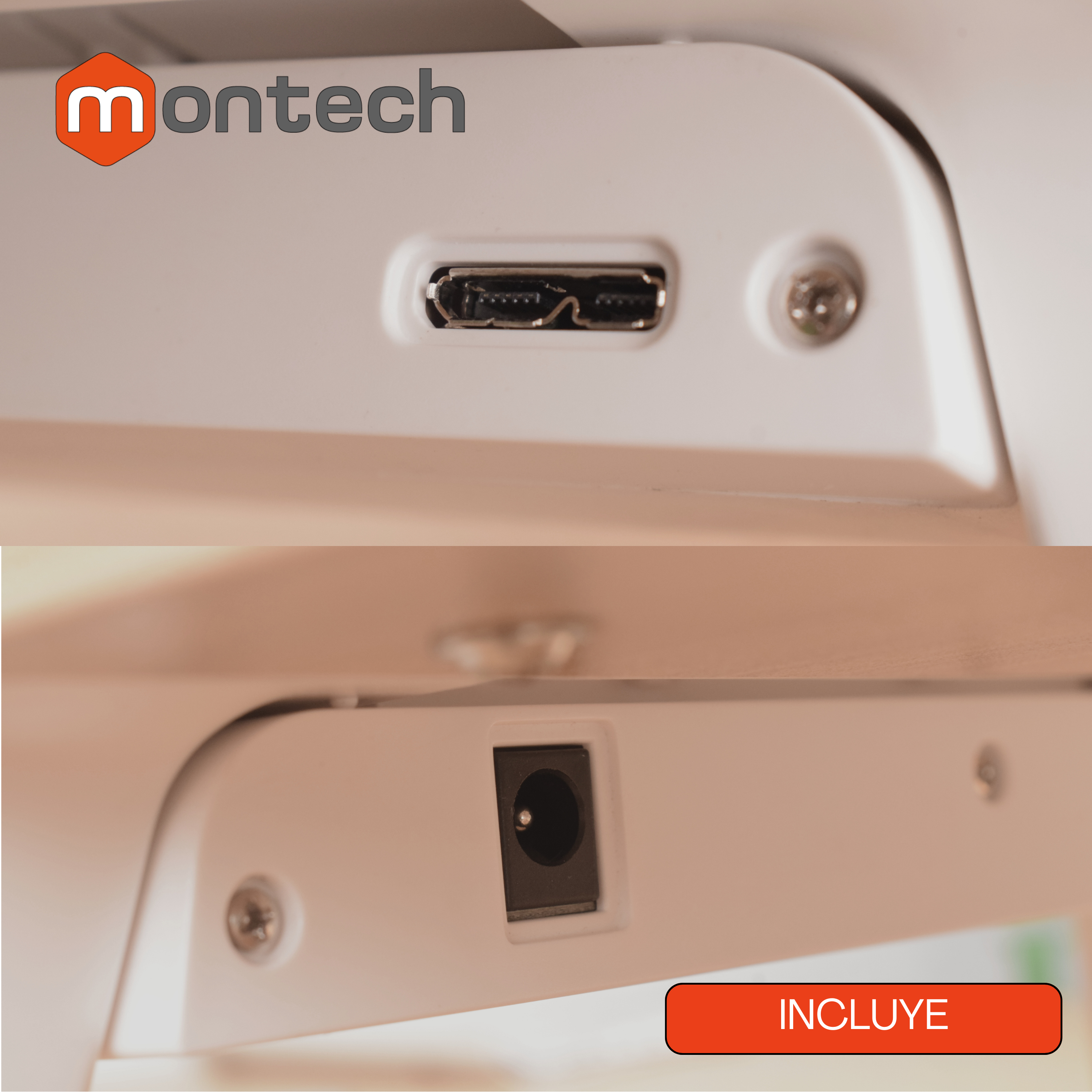 Soporte Elevador con Puerto USB 3.0 para Monitor 17 a 32 Pulg