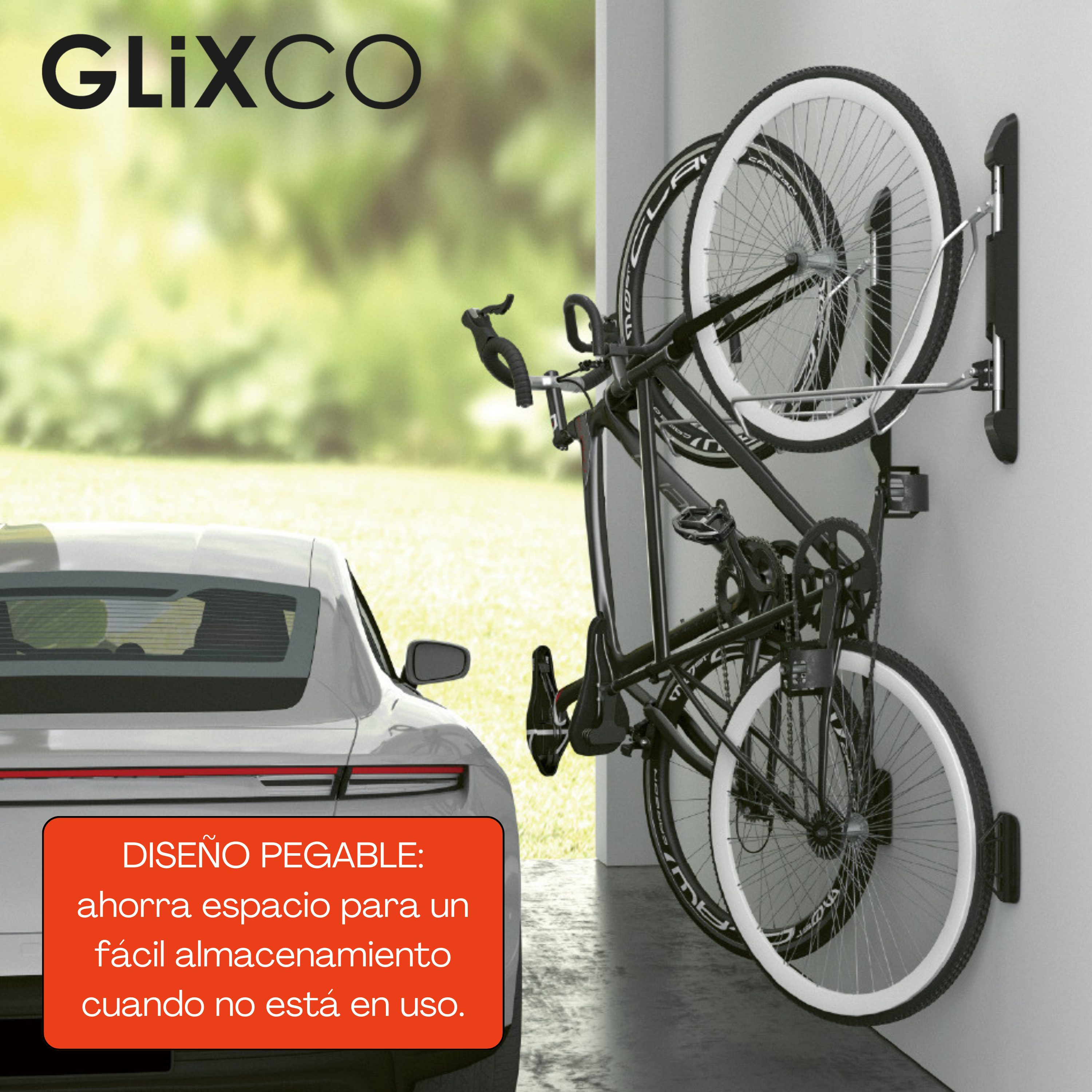 Rack Giratorio Para Bicicleta - No requiere cargar la bicicleta