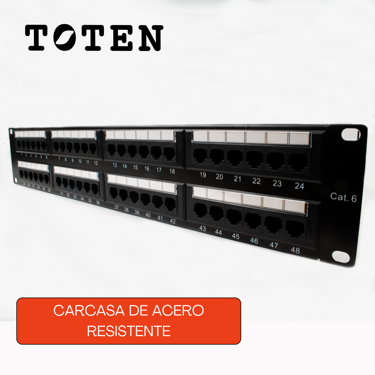 PATCH PANEL DE 48 PUERTOS RJ-45 CAT 6