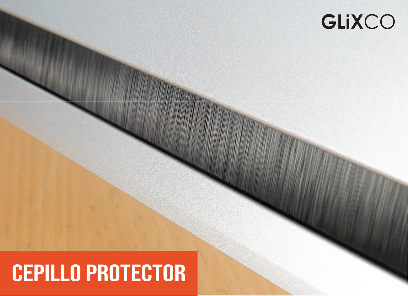 Tapa Pasacables de Aluminio con Cierre Lento (Largo 25 x  Anch 12.7 cm)