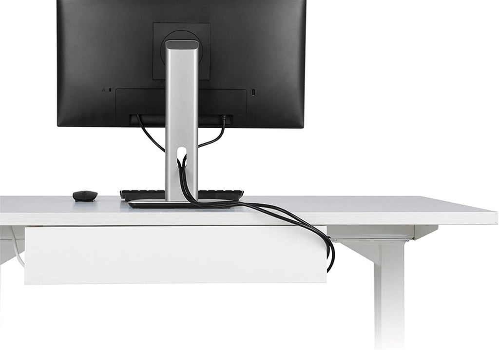 Bandeja cables escritorio - Organizador cables escritorio - Recoge cables  mesa escritorio - Ordenar cables - Cable Management desk blanco Ultimate
