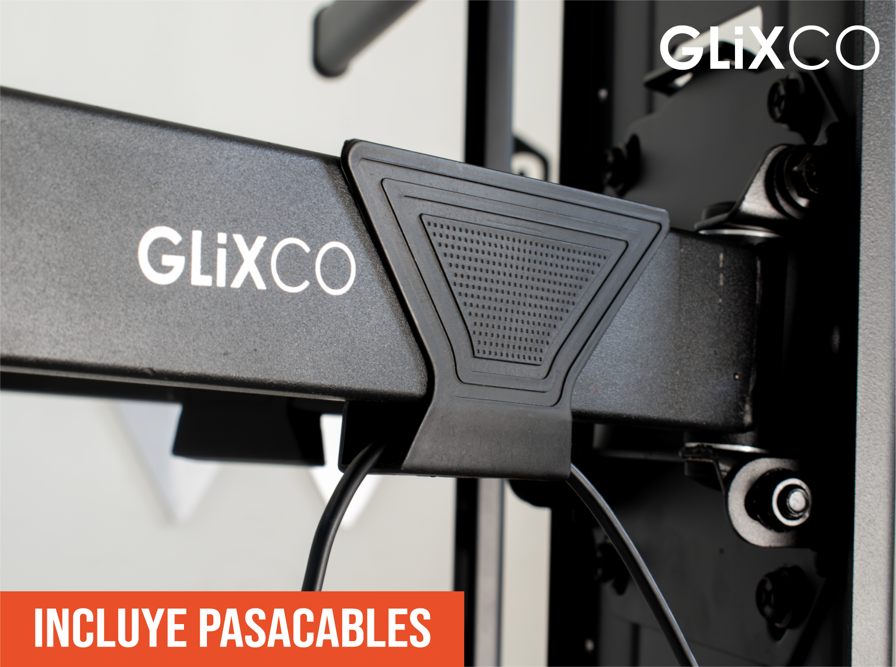 Rack Giratorio con Doble Brazo Articulado  para TV 65 a 100 Pulg / VESA max 900x600mm / Carga 75 kg