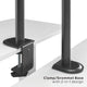 Rack Soporte Triple de Escritorio para 3 Monitores 13 a 24 Pulg