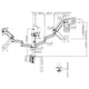 RACK CON TRIPLE BRAZO GAS SPRING PARA 3 MONITORES DE 17 A 27 PULG -MONTADO EN POSTE