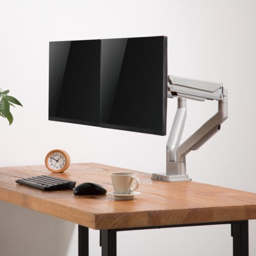 Rack Soporte Doble Brazo de Escritorio 2 Monitores 17 a 32 Pulg (Copia)