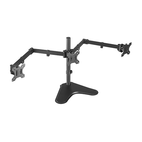 Rack Soporte Triple con Base de Escritorio para 3 Monitores 13 a 27 Pulg