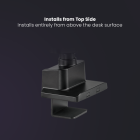 RACK CON TRIPLE BRAZO GAS SPRING PARA 3 MONITORES DE 17 A 30 PULG -MONTADO EN POSTE