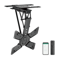 Rack Techo Electrico Plegable Giratorio  a Control Remoto TV 32 a 55 Pulg / VESA Max 40x40cm / Carga 30 kg - APP tuya