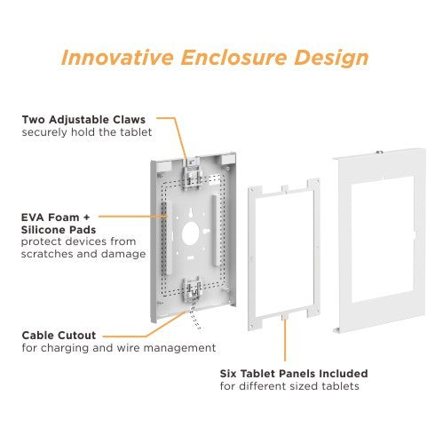 Pedestal Antirrobo con LLave para Tablet 9.7 a 11 Pulg / Bandeja Extraible / Enclosure Tablet