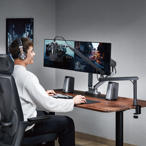 Rack Soporte Brazo de Aluminio para Micrófono de Estudio Profesional