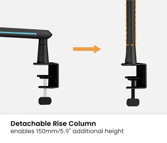 Rack Soporte Brazo RGB para Micrófono Boom