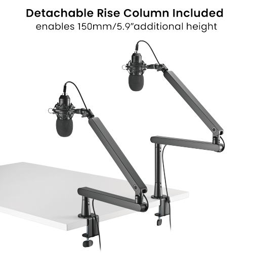 Rack Soporte Brazo de Aluminio para Micrófono de Estudio Profesional