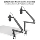 Rack Soporte Brazo de Aluminio para Micrófono de Estudio Profesional