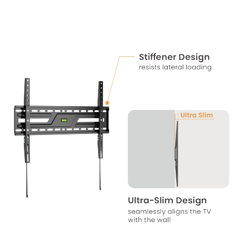 Rack Fijo para TV 37 a 86 Pulg / VESA Max 600x400mm / Carga 75 kg