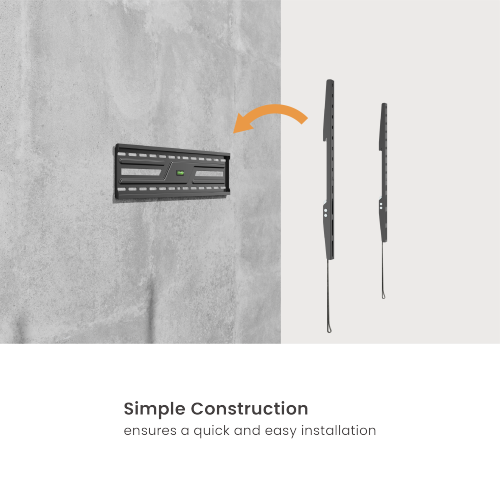 Rack Fijo para TV 37 a 86 Pulg / VESA Max 600x400mm / Carga 75 kg