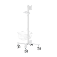 Carro médico con soporte para monitor