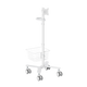 Carro médico con soporte para monitor