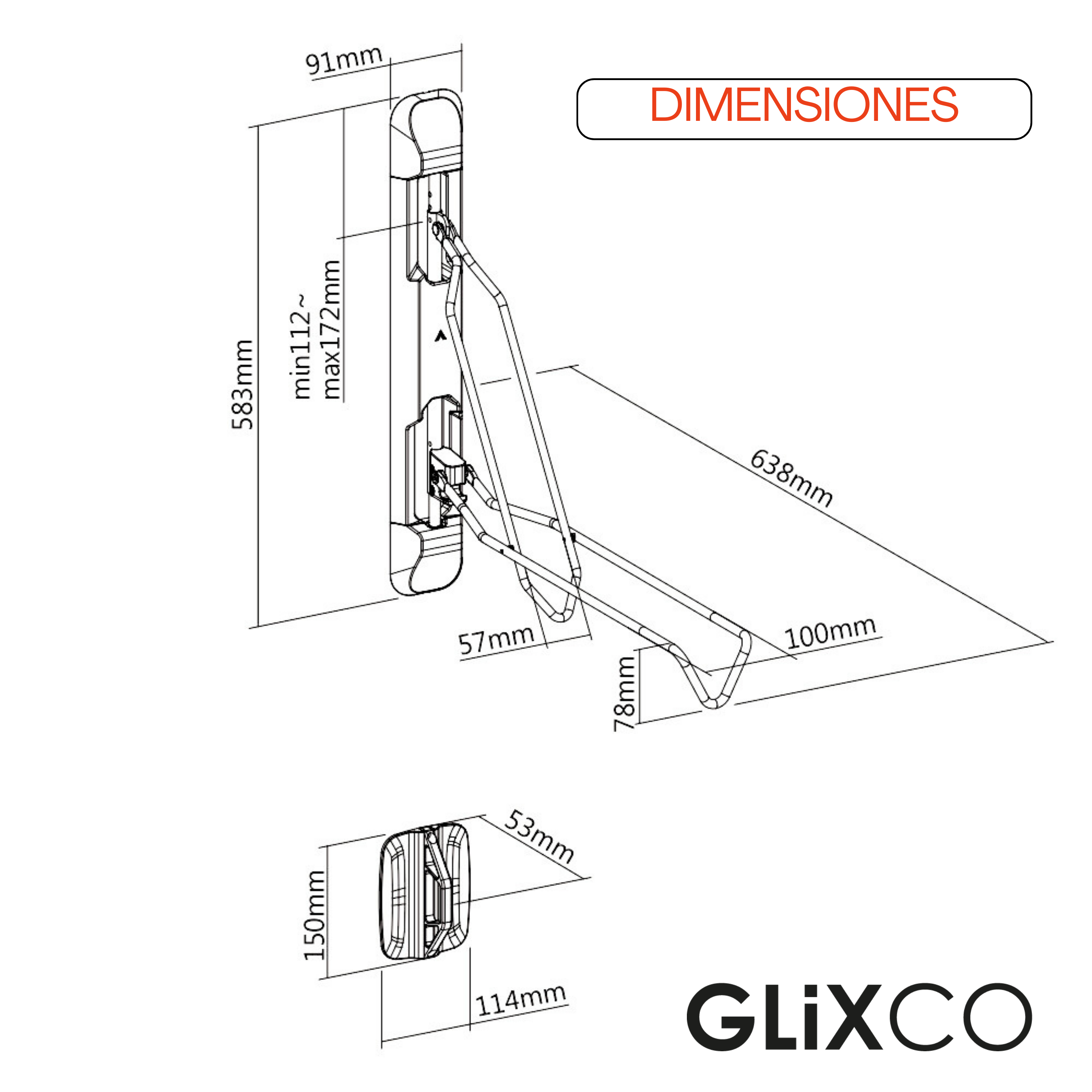 Rack Giratorio Para Bicicleta - No requiere cargar la bicicleta