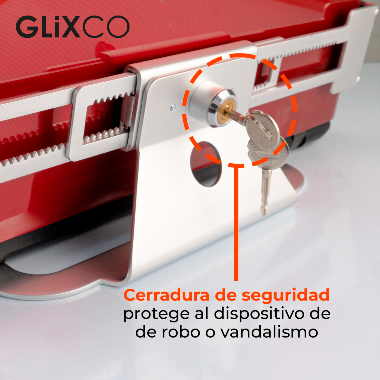 Soporte Base Anti-robo con Llave de Seguridad para Laptop