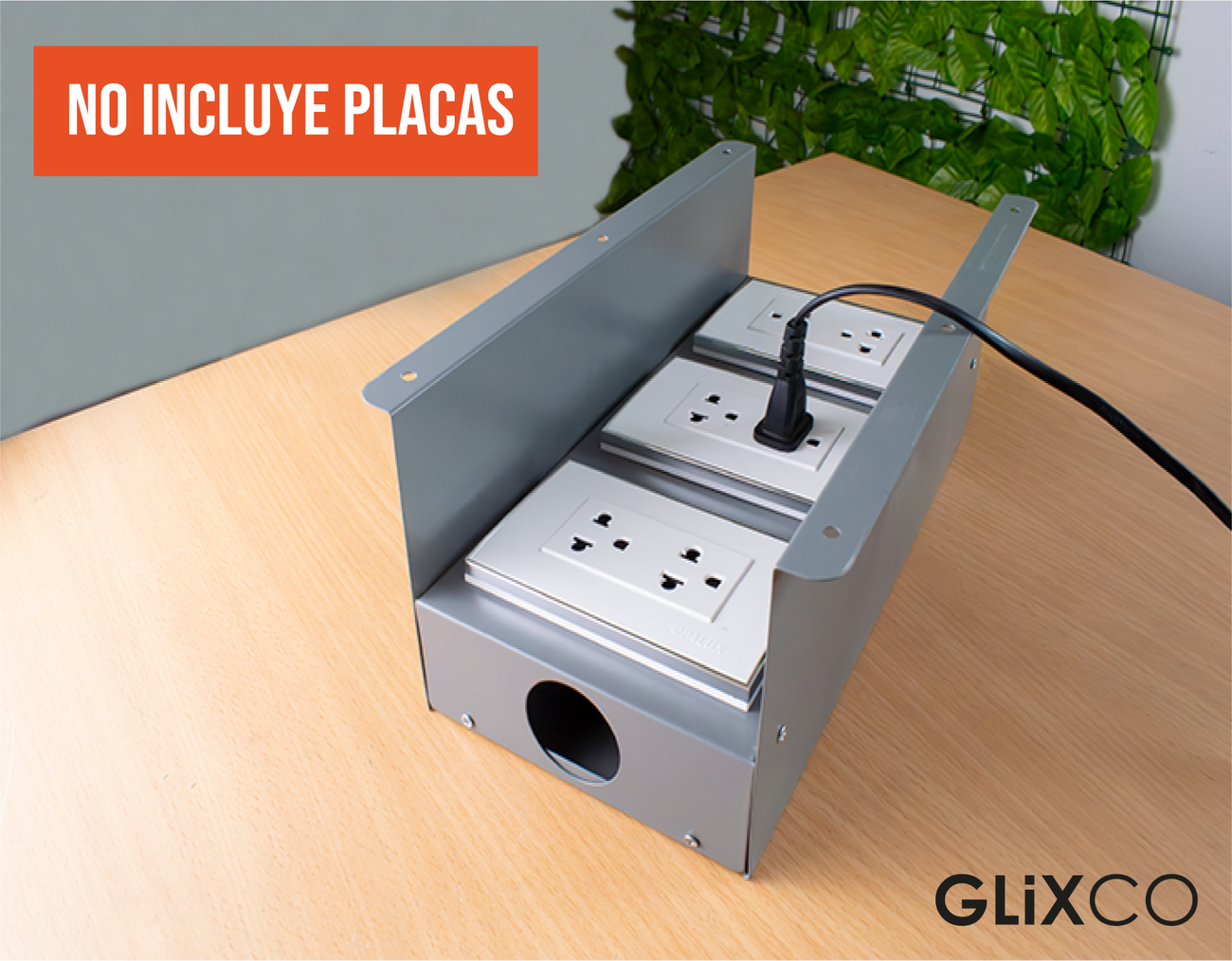 Caja de Conexion Metalico sin Tapa para 2 o 3  Modulos