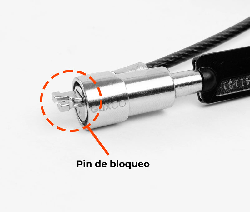 Cable de Seguridad para Laptop con LLave Codificada / 2 Mt / Ranura Nano