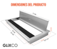Tapa Pasacables de Aluminio con Cierre Lento (Largo 20 x  Anch 12.7 cm)