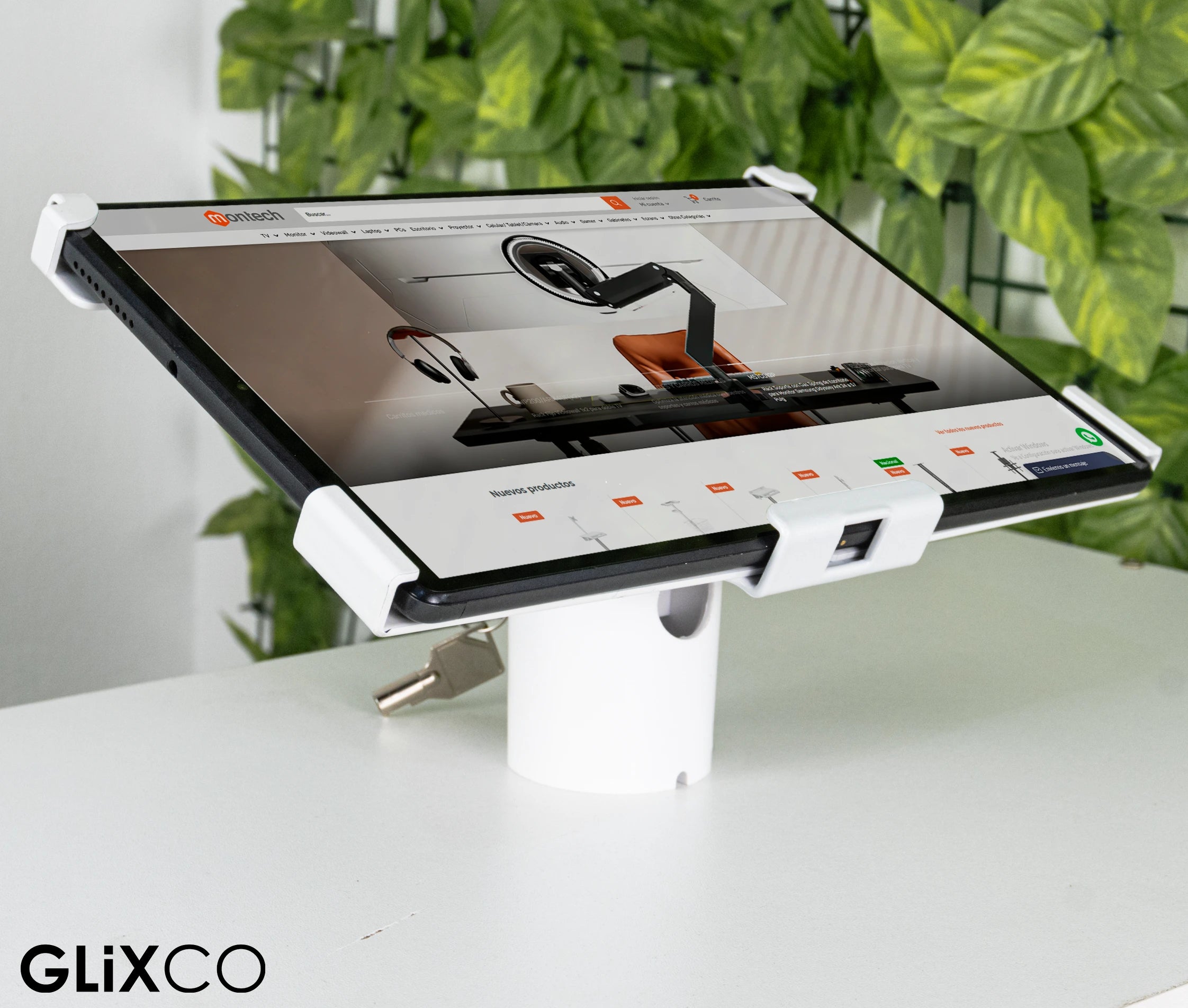 Soporte Antirrobo con Llave de seguridad para Tablet 9.5 a 10.9 Pulg