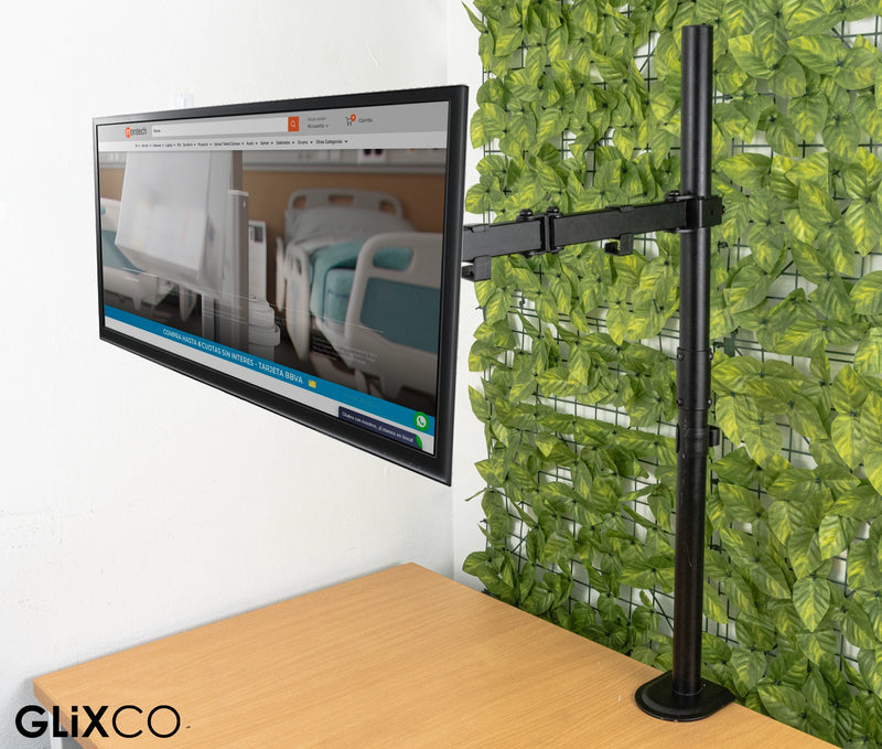 Brazo articulado para Monitor 13 a 32 pulg para montaje en poste Tubular Diámetro 3.5 cm