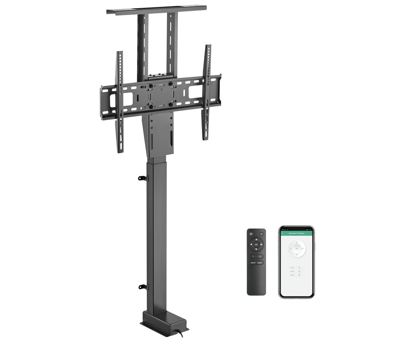 Soporte Electrico Elevación Motorizado para TV 37 a 75 Pulg / VESA Max 600x400mm / Carga 60 kg