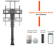 Soporte Electrico Elevación Motorizado para TV 37 a 75 Pulg / VESA Max 600x400mm / Carga 60 kg
