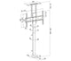 Soporte Electrico Elevación Motorizado para TV 37 a 75 Pulg / VESA Max 600x400mm / Carga 60 kg
