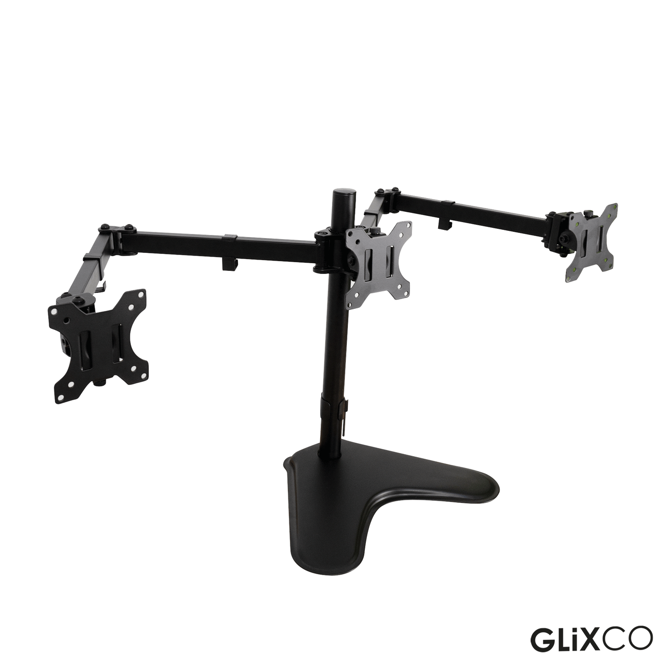 Rack Soporte Triple con Base de Escritorio para 3 Monitores 13 a 27 Pulg