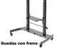 Pedestal con Rueda para TV 60 a 100 Pulg y Pantalla interactiva 55 a 86 pulg / VESA Max 1200x600mm / Carga 100 kg