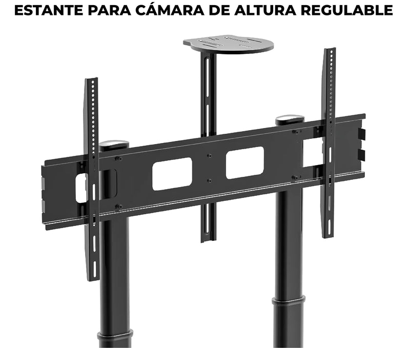 Pedestal con Rueda para TV 60 a 100 Pulg y Pantalla interactiva 55 a 86 pulg / VESA Max 1200x600mm / Carga 100 kg