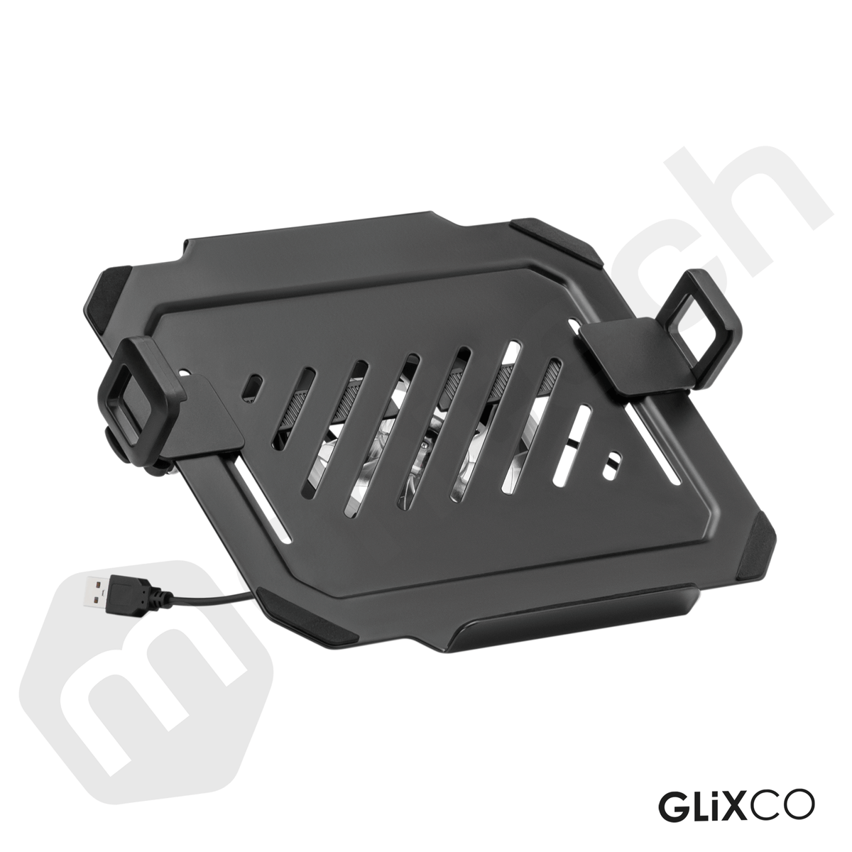 Rack Soporte Hidráulico para Laptop 12 a 17 Pulg con ventilador de refrigeración con iluminación RGB