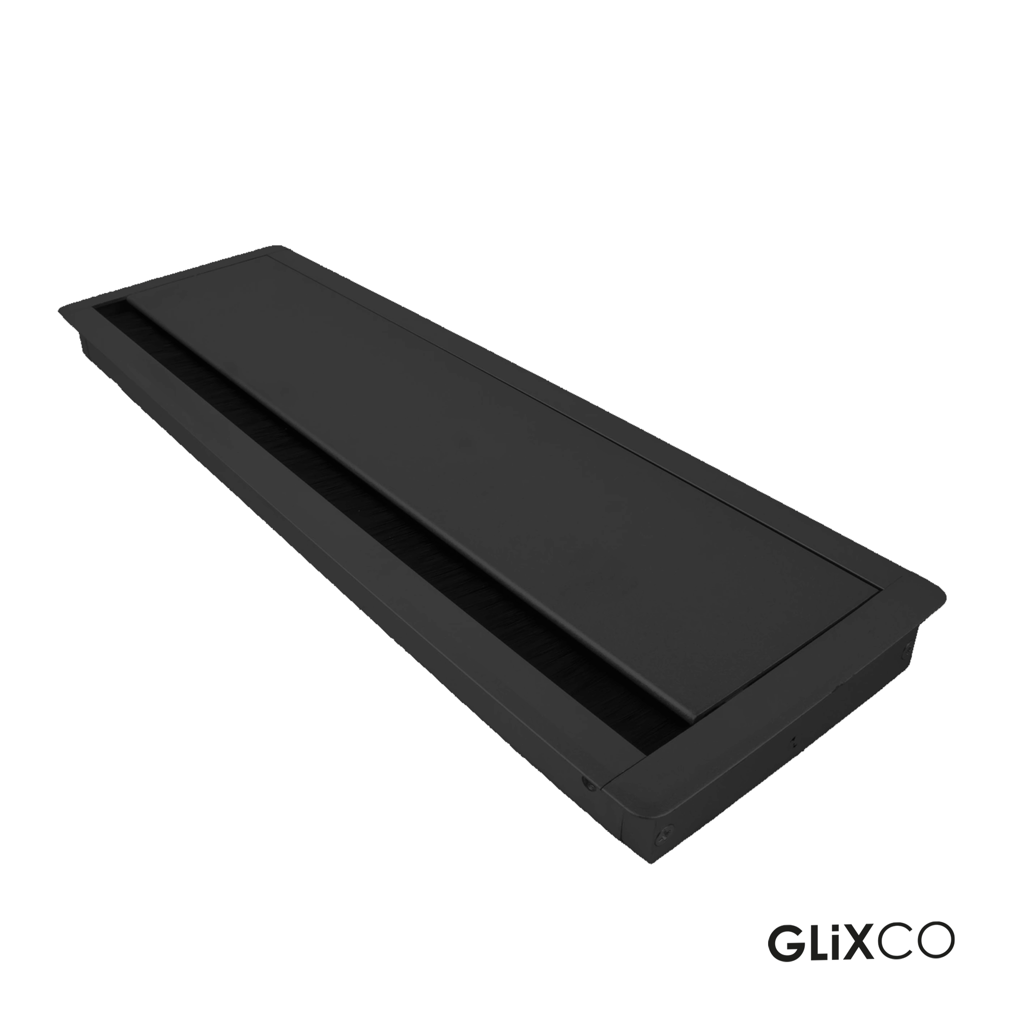 Tapa Pasacables de Aluminio con Cierre Lento (Largo 40 x Anch 12.7 cm)