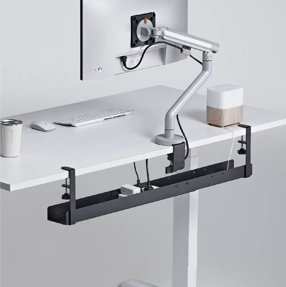 Organizador Bandeja Porta Cables Extendible y Prensa