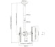 Rack Techo TV 32 a 65 Pulg / Alt Regulable 56 a 91 cm / VESA Max 400x400mm / Carga 50 kg