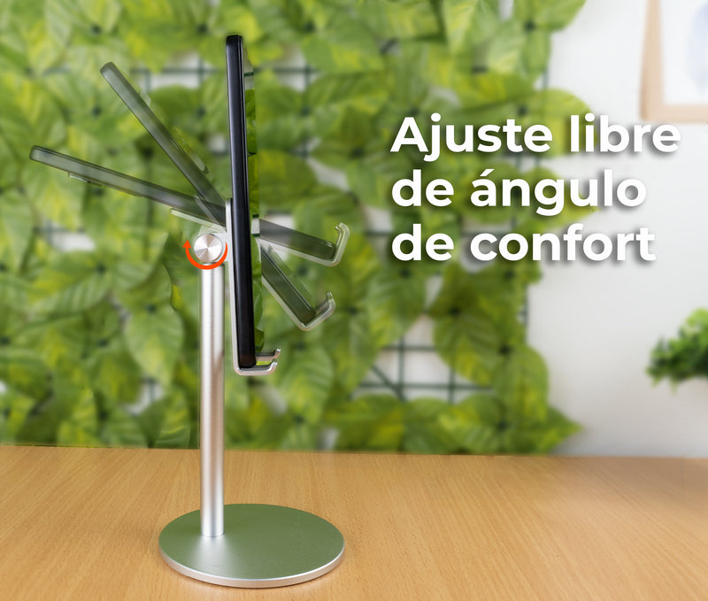 Soporte Base de Escritorio para Teléfono Celular con Altura Ajustable