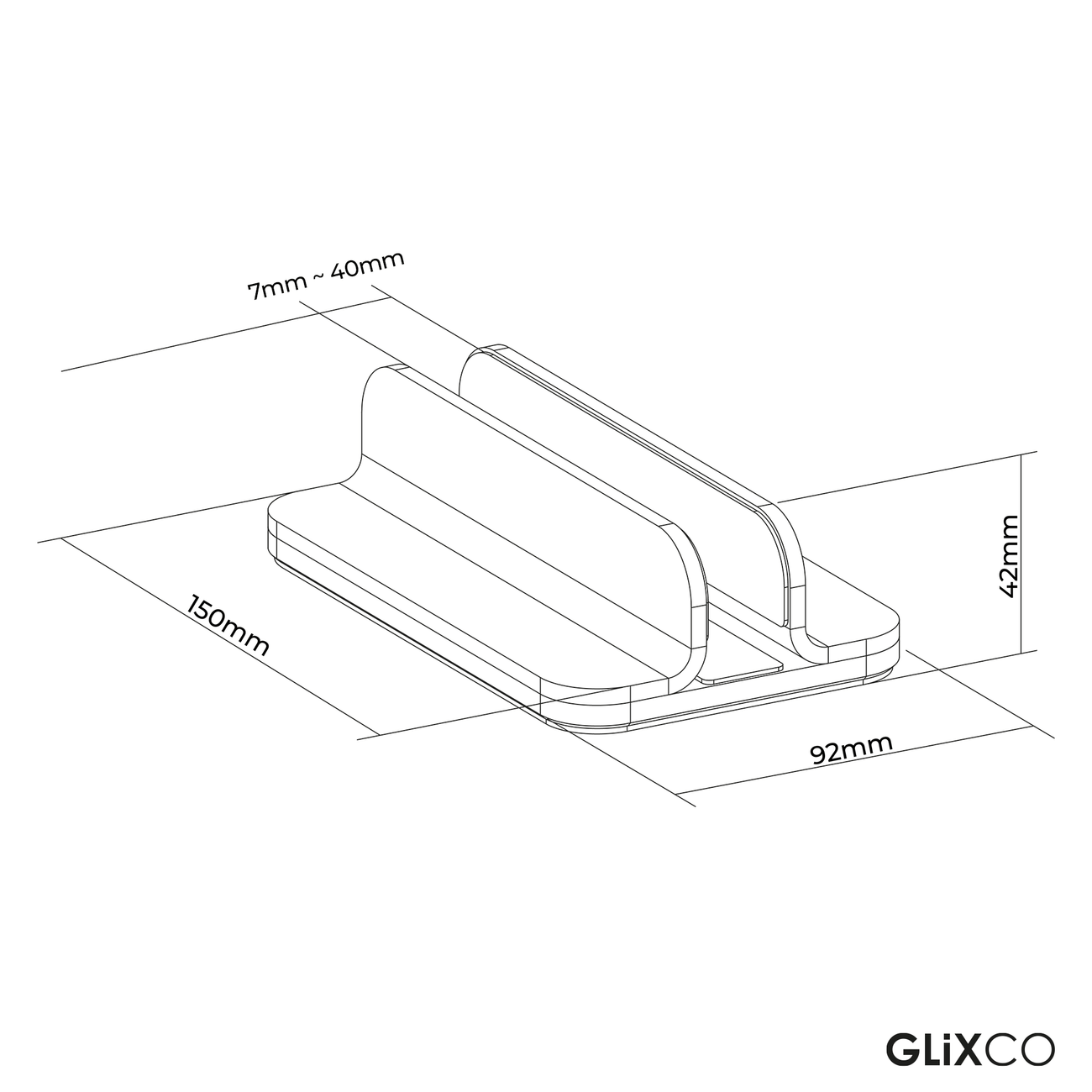 Soporte Base de Aluminio para Laptop - Ancho Ajustable