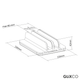 Soporte Vertical de Aluminio Doble para Laptop y Tablet  / Ancho Ajustable